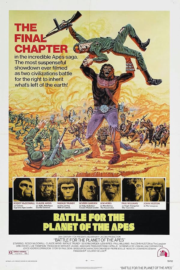 دانلود فیلم نبرد برای سیاره میمون ها | 1973 Battle for the Planet of the Apes