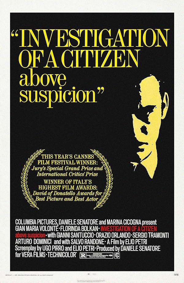 دانلود فیلم تحقیق از یک شهروند فوق مظنون | Investigation of a Citizen Above Suspicion