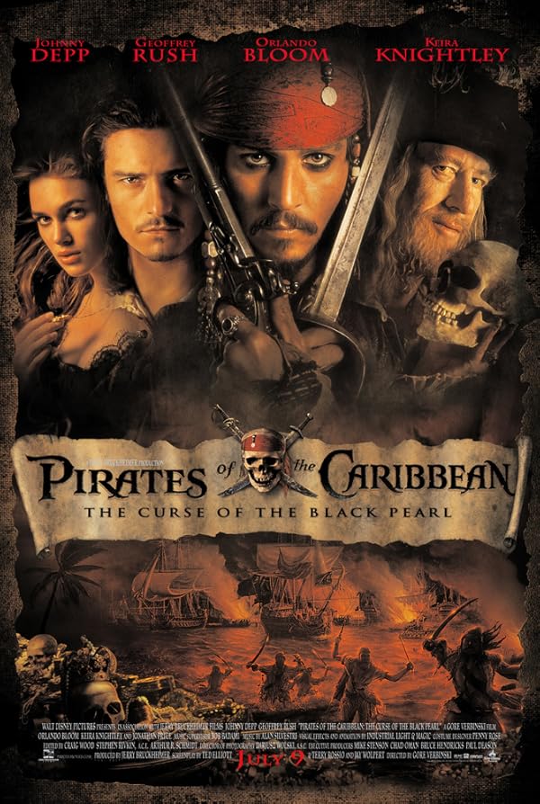 دانلود فیلم دزدان دریایی کارائیب: طلسم مروارید سیاه | Pirates of the Caribbean: The Curse of the Black Pearl 2003